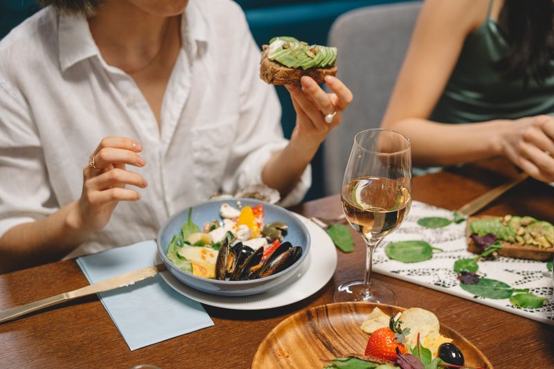 Tatte community brunch event with guests dining