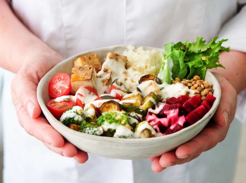 Tatte nourishing grain bowl with seasonal toppings